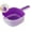 Purple, variant on WNFJR Mini Double Layer Colander with Handle – Plastic Strainer Basket for Kitchen Drain & Storage – Food Grade Filter Bowl with Water Tray