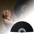 thumbnail image 2 of Paper Fans Set – Timeless Craftsmanship for Home and Events Polyester Fabric Durable Versatile Display Accessory for Living Room Bedroom Doorway, 2 of 6