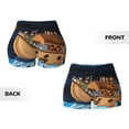 thumbnail image 5 of Haiem Ocean Scene with Noah's Ark No Front Seam Biker Shorts for Women Yoga Workout Gym Bike Shorts with Tummy Control Moisture-Wicking-Large, 5 of 9