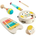 thumbnail image 2 of Fisher-Price Wooden Musical Instruments Gift Set Toddler Creative Play, 6 Wood Pieces, 2 of 6