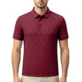 thumbnail image 4 of Lumtrix Golf Polo Shirt For Men Moisture Wicking Golf Shirts Performance Quick-Dry Short Sleeve Work Casual Cooling Polo Shirts Red M, 4 of 4