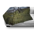 thumbnail image 3 of Scotland Soft Flannel Fleece Throw Blanket, Scottish Highlands Greenery and Lake Cloudscape Sea View Deserted Rural Area, Cozy Plush for Indoor and Outdoor Use, 70" x 90", Multicolor, by Ambesonne, 3 of 6