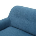 thumbnail image 6 of GDF Studio Mia Mid-Century Modern Fabric Loveseat, Muted Blue, 6 of 7