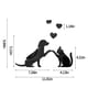 thumbnail image 3 of Pegatinas decorativas de pared acrílicas con diseño de animales | Vinilos decorativos removibles de perros y gatos | Arte de pared reflectante autoadhesivo para sala de estar, dormitorio infantil, 3 of 6