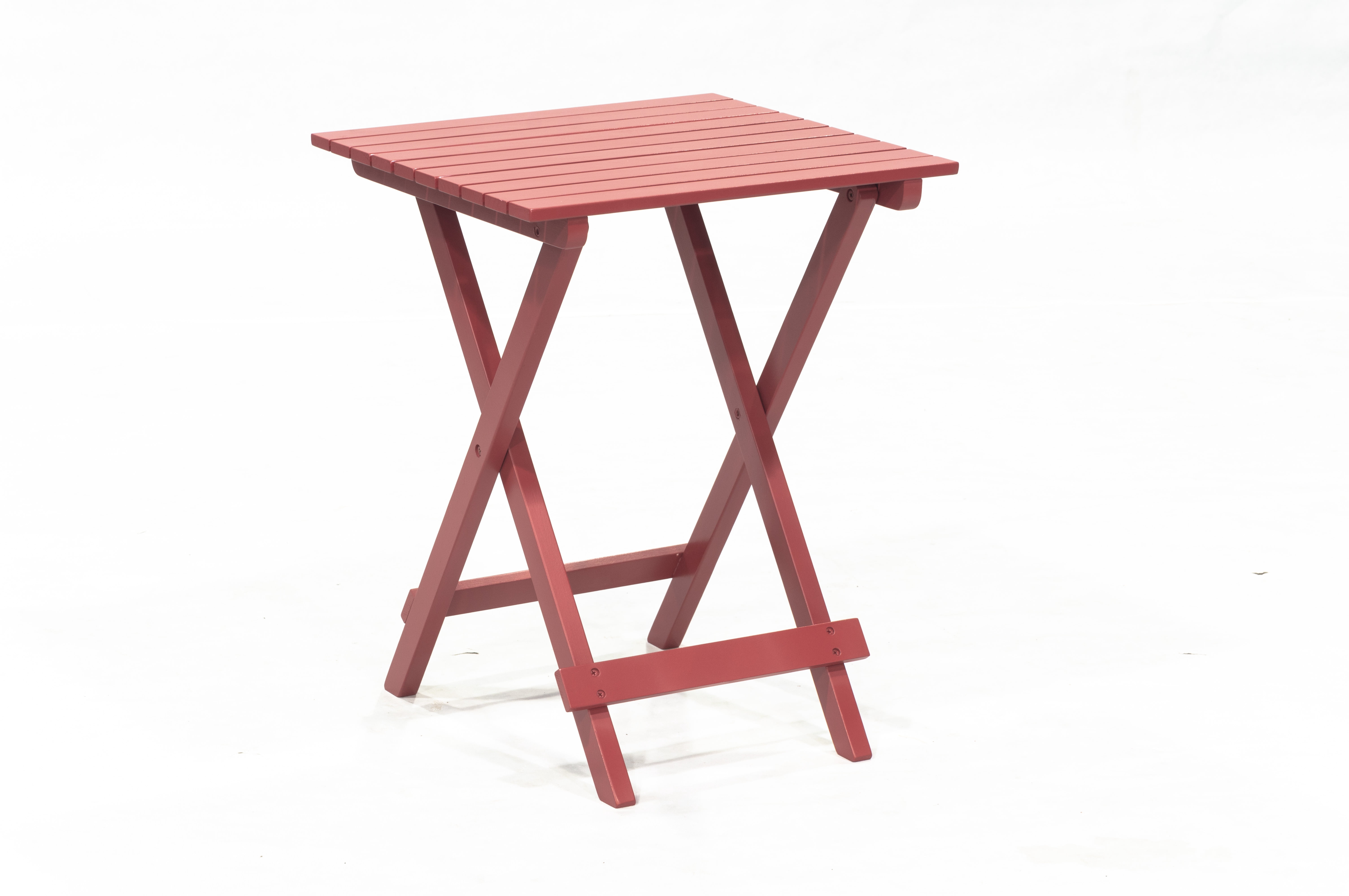 Outdoor Patio Garden Furniture 3-Piece Wood Adirondack Chair Set, Weather Resistant Finish,2 Adirondack Chairs and 1 Side Table-Red