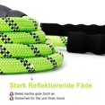 thumbnail image 5 of Correa de nailon para perros con asa acolchada y luz reflectante, correa resistente para mascotas, correa redonda reflectante para perros (Verde M), 5 of 5