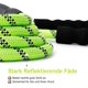 thumbnail image 5 of Correa de nailon para perros con asa acolchada y luz reflectante, correa resistente para mascotas, correa redonda reflectante para perros (Verde L), 5 of 5