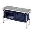 thumbnail image 7 of Camping Kitchen Table, Folding Outdoor Table, Adjustable Height, Lightweight Aluminum Cook Station with Organizer, Portable BBQ Picnic RV Travel, 7 of 7