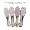 thumbnail image 2 of 430 Stainless Steel Foot File Rubber Double Sided Grinding Stone Remove Dead Skin Rub Grain Pedicure Foot Care Tool, 2 of 7