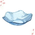 thumbnail image 6 of Mikinona Blue Plastic Crystal Fruit Plate with Design Wave Edge Snack Nut Dish and Candy Holder Salad Bowl for Home Use, 6 of 18