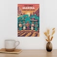 thumbnail image 3 of Retro Vintage Travel Poster Wall Print Marina Cabo San Lucas Los Cabos Mexico Festive Harbor Scenic Coastal Artwork Canvas Poster, 3 of 8