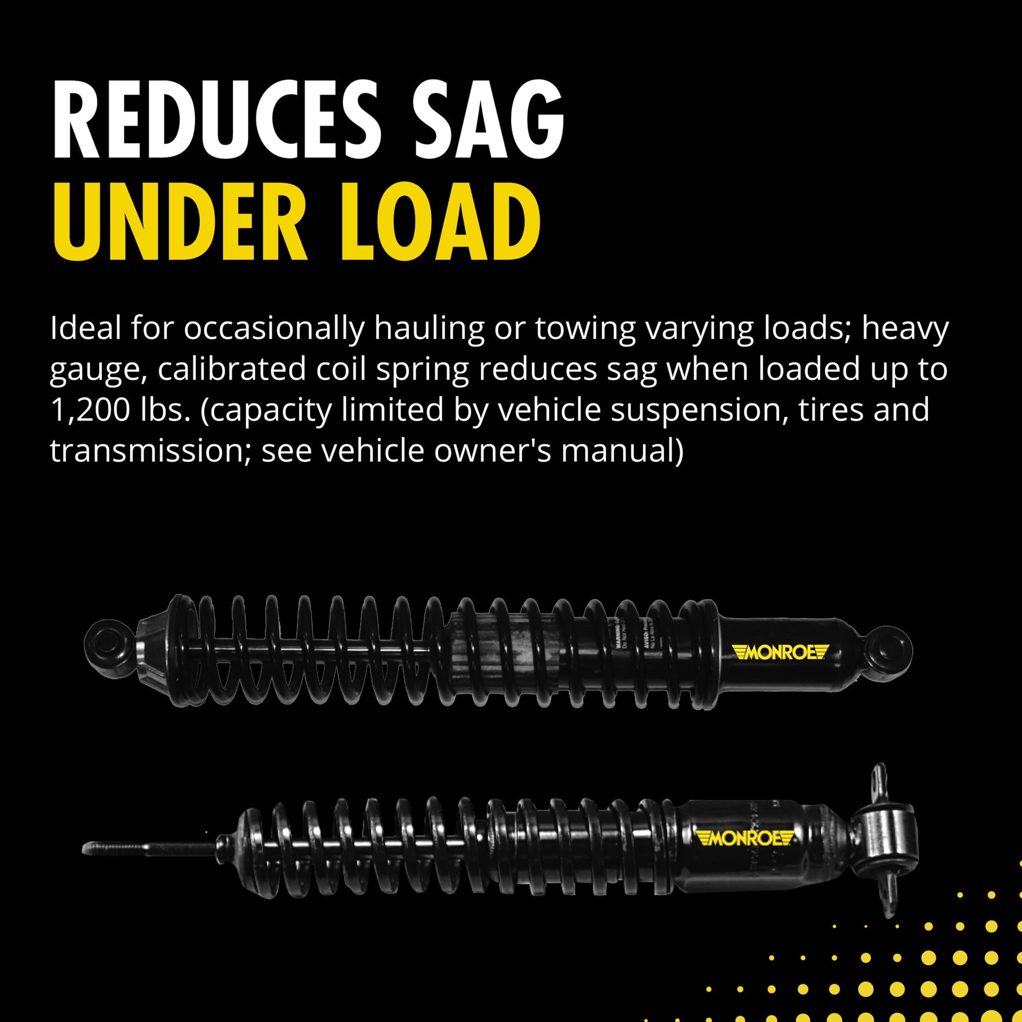 Monroe Shocks & Struts Load Adjusting 58648 Shock Absorber and Coil Spring Assembly
