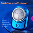 thumbnail image 1 of Afeitadora Eléctrica Cortapelos portátil para barba, tamaño de bolsillo para hombres, viajes, negocios, oficina (azul), 1 of 8