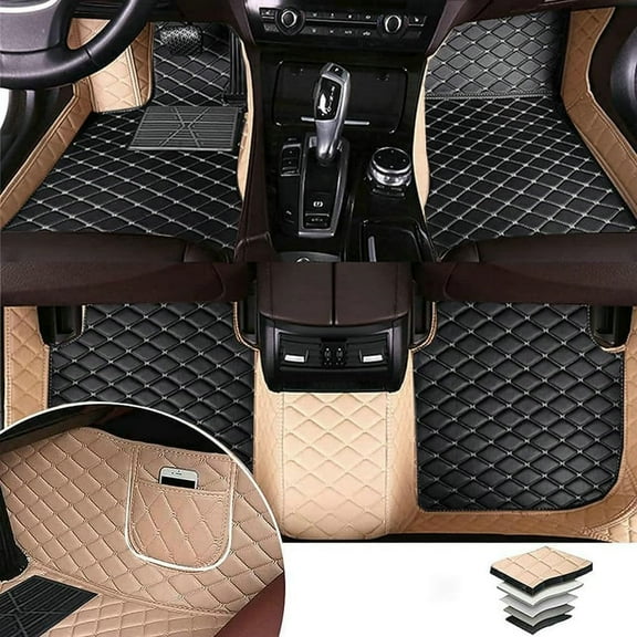Custom Luxury Floor Car Floor Mats Compatible with BMW All Models 1998-2023