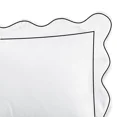 thumbnail image 3 of 400TC Cotton Scallop Embroidery & Border Sateen Solid Duvet Cover Set, 3 of 6