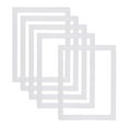 thumbnail image 1 of Unique Bargains 8x10 Magnetic Picture Frame, 5pcs Magnetic Frame Magnetic Photo Frames Reusable for Refrigerator, White, 1 of 7