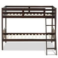 thumbnail image 5 of Demi Bonn Solid Wood Twin Over Twin Bunk Bed with Ladder, Twin Bunk Beds, Converts to 2 Individual Twin Beds, Brown, 5 of 10