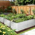 thumbnail image 4 of VIBESPARK 6ftx3ftx2ft Galvanized Raised Garden Bed Kits 6ftx3ftx2ft Large Metal Planter Boxes for Outdoor Vegetable Gardening, 4 of 11