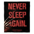 thumbnail image 4 of The Northwest 1WBH-23600-0033-OOF 50 x 60 in. Warner Bros. Nightmare on Elm Street Never Sleep Again Silk Touch Throw Blanket, 4 of 5