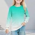thumbnail image 2 of KyCheLot Girls Print Long Sleeve Tshirts with Chest Pocket Pullover Daily Wear School Tops 5-14 Years, 2 of 7
