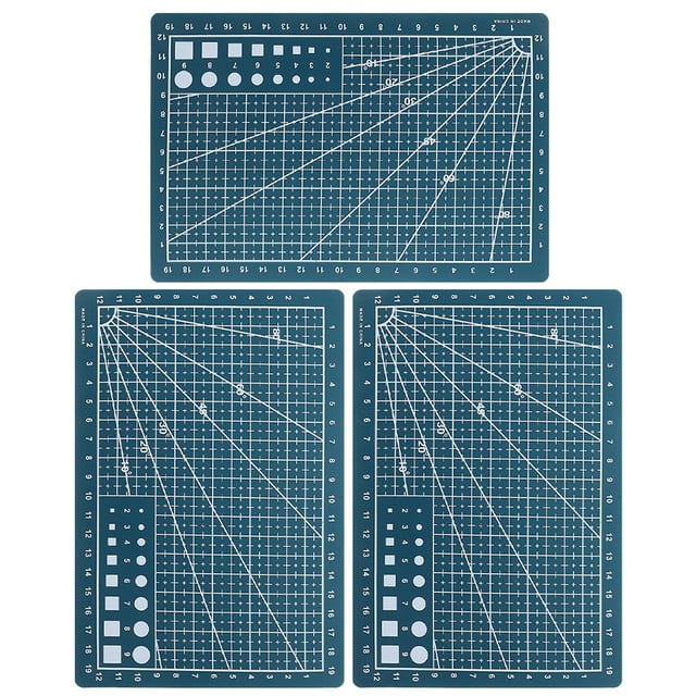 KAKOWELY board 3pcs Cutting Board For Crafts Cutting Mat For Sewing Plastic Cutting Mat Fabric Cutting Mat Cutting Mat Versatile A5 Double-Sided Cutting Mat For Crafts