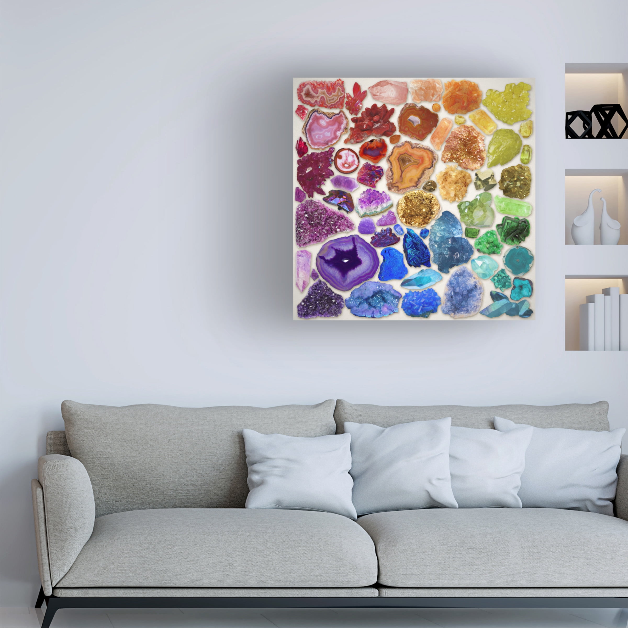 Cora Niele 'Rainbow of Crystals' Canvas Art