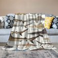 thumbnail image 2 of BCIIG Sharks Pacific Coast Species Warm Lightweight Blanket Soft Fleece Throw Blanket for All Seasons 3 Sizes Sofa Decor Cow Gifts Plush Blankets 50x60in, 2 of 6