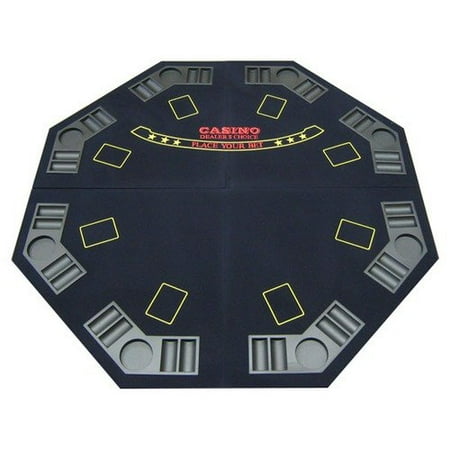 JP Commerce 4-Fold Octagon Poker / Blackjack Table Top in Blue