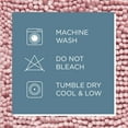 thumbnail image 2 of TOWN & COUNTRY BASICS Spa Step Noodle Solid Bathroom Toilet Lid Cover, Plush, Soft, and Absorbent, Machine Washable, Blush, 18.5"x19.6", 2 of 7