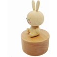 thumbnail image 4 of Black Friday Cute Little Elephant Mini Music Box, Cartoons Animals Wooden Mechanical Music Box, The Music Box Gift That Sings Castle in The Sky, Best, 4 of 5