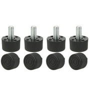 M8 x 16 x 25mm Leveling Feet Adjustable Leveler Cover for House Desk Leg 8pcs