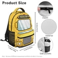 thumbnail image 7 of Jeiento Kids Backpack for School 16 Inch Elementary Backpack for Boys Girls Lightweight Water-Resistant Polyester Bookbag with Multi-Pocket Organization, School Bus, 7 of 7