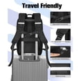 thumbnail image 3 of WOLT Black Skateboard Backpack, 15.6 Inch Laptop Backpack for Men Women, Sports Backpack with Ball Holder for Longboard, 3 of 7