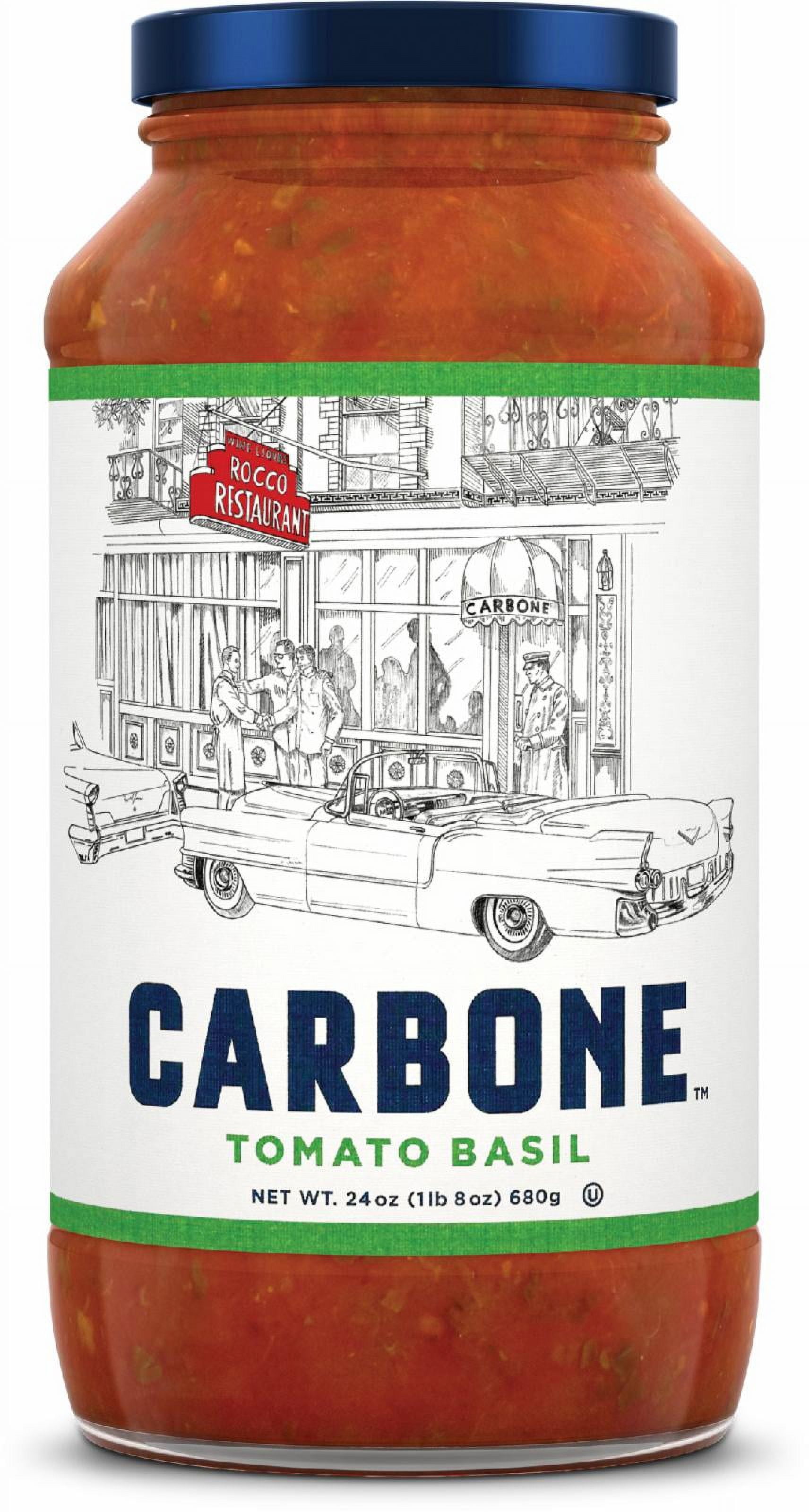 Carbone Pasta Sauce 24oz (2 Pack), Marinara & Tomato Basil, Kosher, Project-Non GMO Verified, Made by Award Winning Chefs, Imported Italian Tomatoes, Keto Friendly