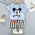 thumbnail image 1 of 2023 Baby Boys Clothing Sets Summer Short Sleeve Cotton kids set 2Pcs leisure Mickey Mouse baby girls clothes24M Gao Jinjia LED, 1 of 2