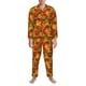 thumbnail image 3 of Fotbe Vintage maple leaf autumn Pijama de Hombre con Estampado de Manga Larga, Conjunto de 2 Piezas, Ropa de Dormir Suave y Cómoda con Bolsillos-Large, 3 of 7