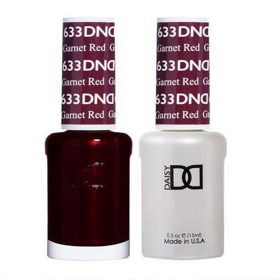 DND 633 Garnet Red Gel & Matching Polish Set - DND Gel & Lacquer