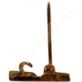 thumbnail image 2 of Early/Mid 1900s Brass C-Clasp "197" Collar Devices 3/8"H Hat / Lapel Pins Set, 2 of 3