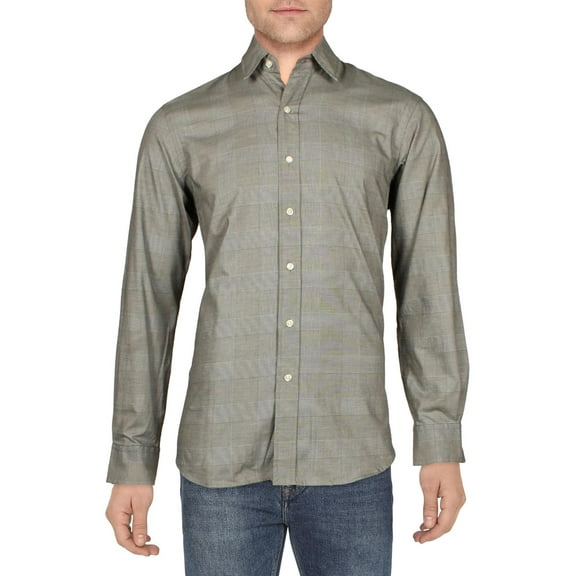 Polo Ralph Lauren Mens Houndstooth Check Button-Down Shirt