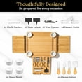 thumbnail image 4 of SMIRLY Charcuterie Board Set Large 3-Sided Cheese Board with Fruit Tray & Accessories, 4 of 7