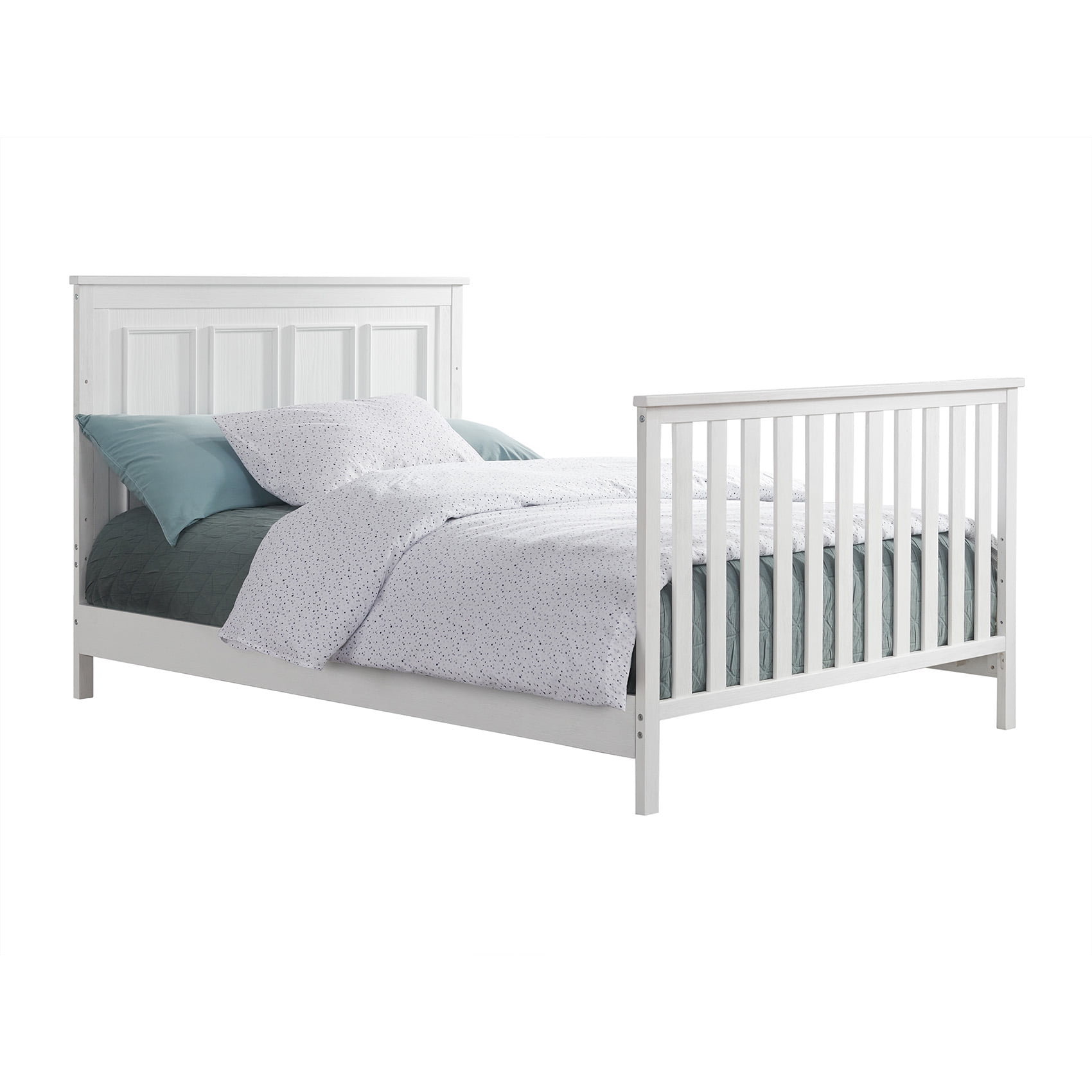 Oxford Baby Farmington Full-Size Bed Conversion Kit, Rustic White