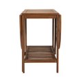 COSCO Outdoor Living Acacia Wood Folding Drop Leaf Patio Dining Table