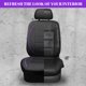 thumbnail image 5 of Fundas universales de cuero PU impermeables para asientos delanteros Car Pass, 5 of 9