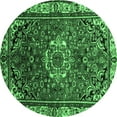 thumbnail image 1 of Ahgly Company Indoor Round Persian Emerald Green Traditional Area Rugs, 8' Round, 1 of 4