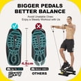 thumbnail image 2 of Twist Stepper ZIWWVY con bandas de resistencia Capacidad 300 libras Altura de paso ajustable, 2 of 5