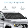 thumbnail image 3 of Fuzoiu Black And White Dotted Print Car Windshield Sunshade,Foldable Reflective Sun Visor,Windshield Sun Shade,UV Rays Sun Visor Shade,Auto Front Sun Shield Shade-Small, 3 of 8