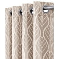 thumbnail image 2 of Pair Hilton Blackout Curtains Thermal Insulated Energy Saving Curtain Panels (Set of 2 Panels)- 108X84 - Taupe, 2 of 5