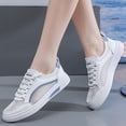 thumbnail image 6 of 2026 Korean-Inspired White Sneakers for Women, Perfect for Summer. These Casual Shoes Are Breathable, Lightweight, And Feature a Soft, Non-Slip Sole, Ideal for Tennis., Women Shoes, 6 of 7