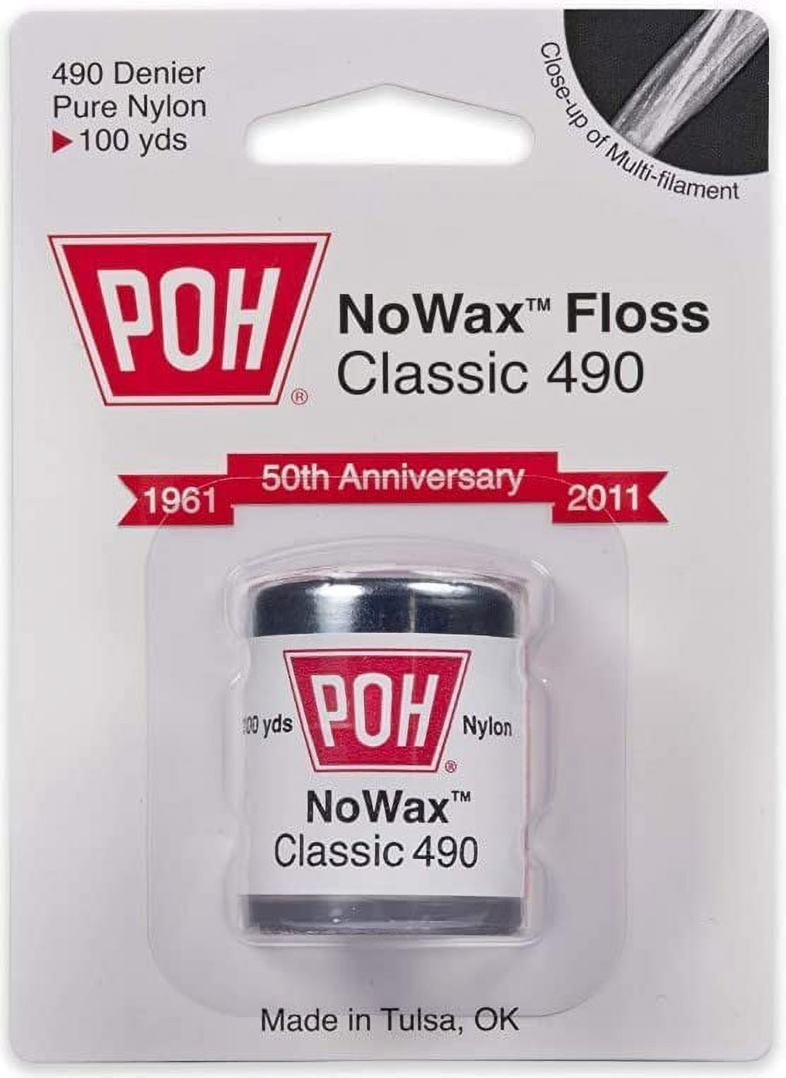 Dental Floss Unwaxed, 100 Yard- 4 Pack
