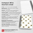 thumbnail image 5 of Busy Bees | 5.25x8.25" Compact Wire Journal | Non-Dated | Foil Stamped Cover | BrownTrout, 5 of 8